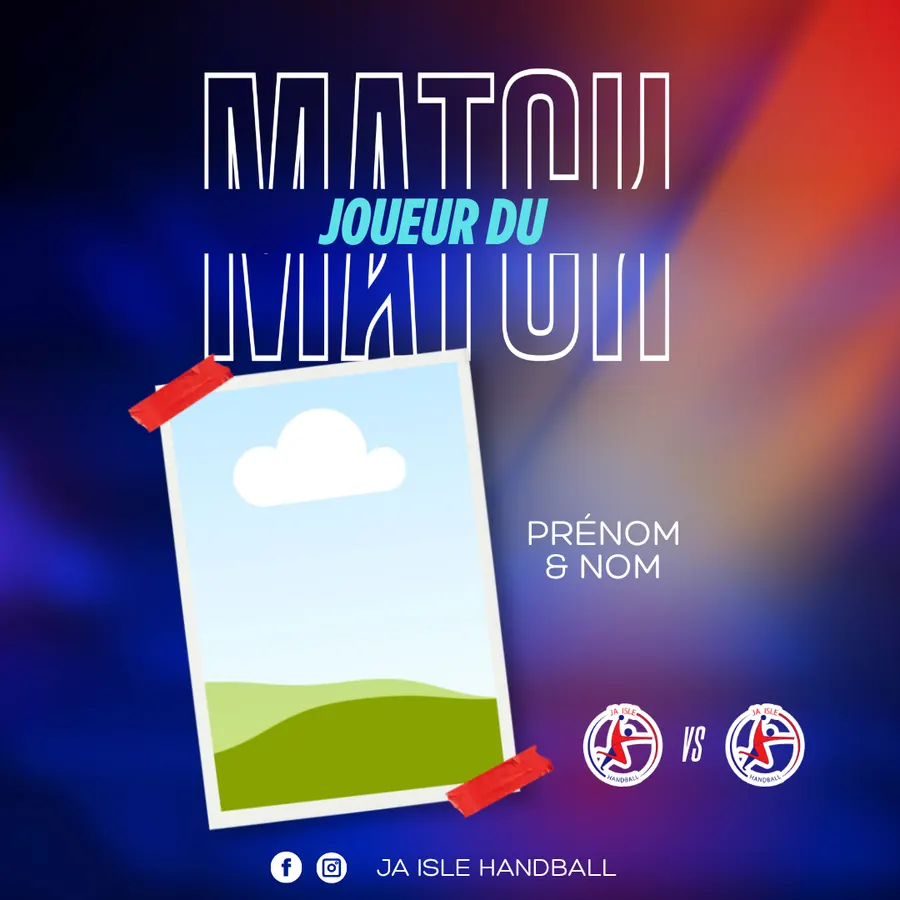 Exemple de template 'Joueur du match'