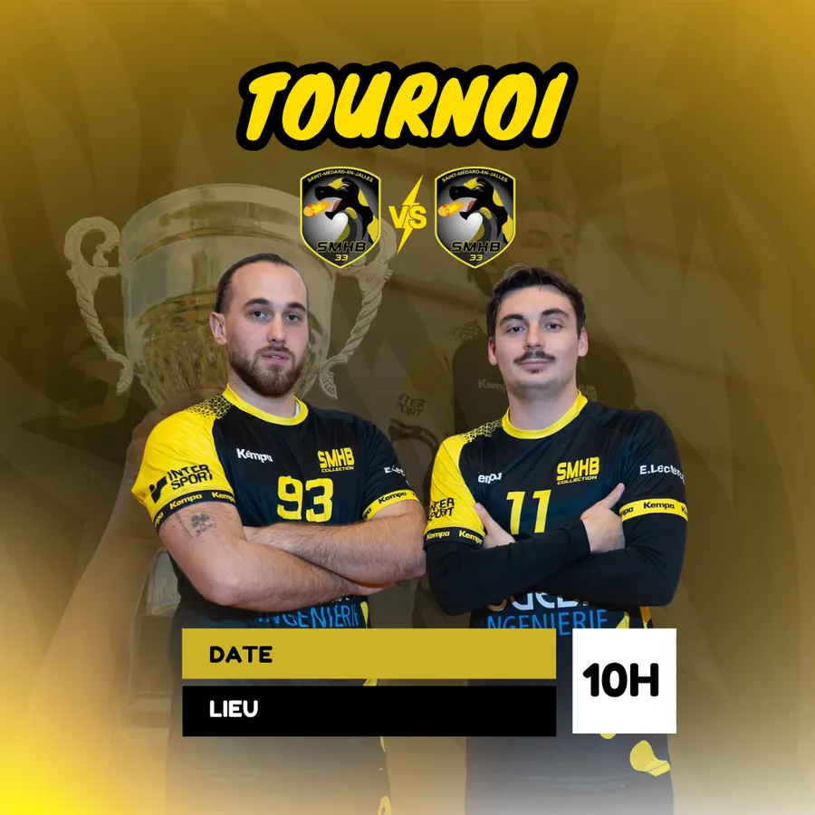 Affiche 'Tournoi', Saint Médard Handball
